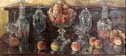 Childe Hassam, Still Life with Peaches and Old Glass